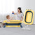 Folding Baby Bath - Portable Baby Bathtub Newborn To Toddler - Baby Bathtub For Girls And Boys, Yellow