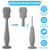 Danlai-1/3/6pieces Baby Diaper Applicator For Baby Buttocks Soft Elastic Silicone Ointment Applicator With Suction Base