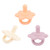 Baby Toys Teether Pacifiers Teething Pacifier Toddler Infant Chew Silicone Flower Acrylic Mini  Smoothie