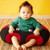 Hugaboo Infant Sitting Chair - Blue N' Yellow Fleece