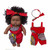 Tangnade Black African Black Baby Cute Curly Black 8-inch Vinyl Baby Toy Wet Bag For Breast Pump Parts B