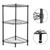 Wire Shelving, Segmart Storage Racks And Shelving Units & Storage, 3 Tier Utility Cart Storage Shelves, Heavy-duty Garage Shelves For Storage, Metal Shelves For Storage Kitchen Bathroom, Black, H1658