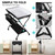 Kiaisxes Portable Baby Changing Table W/wheels, Adjustable Height Folding Infant Diaper Station, Mobile Newborn Nursery Organizer, Large Storage Rack, Black