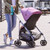Evenflo Urbini Reversi Lightweight Stroller, Solid Print Heather Gray