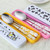 Opolski Portable 1 Set Children Tableware Cute Pattern Anti-rust Portable Spoon Fork Chopsticks Three-piece Set For Camping