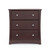 Storkcraft Crescent 3 Drawer Modern Dresser Espresso