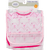 Luvable Friends Baby Girl Waterproof Peva Bibs 4pk, Flamingo, One Size