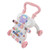 Baby Stand Learning Walker, Speed Control Wheels Baby Walker Comfortable Handle  For Home Pink