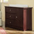 Storkcraft Crescent 3 Drawer Modern Combo Dresser Espresso