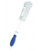 Superio Bottle Brush Scrubber Long, Blue And White Baby Bottle Brush With Rubber Grip Handle