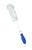 Superio Bottle Brush Scrubber Long, Blue And White Baby Bottle Brush With Rubber Grip Handle