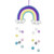 Dtower Baby Mobile Baby Bed Wind Chimes Hanging Clouds Raindrops Rainbow Tassels Wind Chimes For Newborn Baby