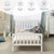 Zimtown Toddler & Kids Bed Bedroom Wood Furniture With Rails Multi-color