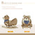 Carevas Kids Ride-on Rocking Horse Toy Bear Style Rocker With Fun Music & Soft Plush Fabric For Children 18-36 Months
