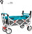 Creative Outdoor Products Push-pull Collapsible Folding Wagon Stroller Cart - Teal