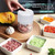 Mini Food Processor Electric Small Food Chopper Portable Fruit Blender Mixer With 3 Sharp Blades Grinder Vegetables, Nuts For Fruit, Onion, Ginger, Meat, Baby Food Usb Rechargeable 3.7v 250ml
