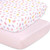 The Peanutshell Fitted Crib Sheets For Girls, 2 Pack, Pink, Gold, Purple Butterfly