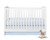 Pam Grace Creations 3 Piece Blue Trellis Crib Bedding Set