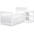 Davinci Autumn Pine Wood 4-in-1 Mini Crib & Changer Combo In White