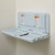 Ecr4kids Horizontal Wall-mounted Commercial Baby Changing Station, Fold-down Design - Blue/grey