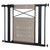 Safety 1ˢᵗ Easy Install Modern Farmhouse Gate, Grey