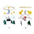 Woodland Nursery Decoration Baby Wind Chimes Hanging Crib Mobile Starry Night
