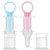 Hequsigns 2pcs Baby Oral Feeding Syringe With Pacifier, Baby Medicine Dispenser & Feeder For Newborns Infants Kids (blue, Pink)