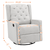 Afg Ava Swivel Glider Recliner, Gray