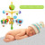 Huntermoon Musical Bed Bell Rattles Baby Crib Mobile With Hanging Rotating Educational Toys Music Box Carousel 3 Timer