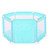 Playpen For Baby, Deluxe Kids 6-panel Portable Play Yard Indoor And Outdoor, Playpen Fence With Round Zipper Door And Breathable Mesh