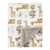 Luvable Friends Baby Plush Blanket With Sherpa Back, Neutral Safari, One Size