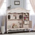 Evolur Aurora Hutch And Bookcase, Dusty Rose