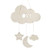 Bestoyard Nursery Ceiling Mobile Clouds Moon Stars Ceiling Hanging Decorations For Baby Shower Baby Nursery Room