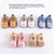 Kaesi 1 Pair Crib Shoes Ultra-thick Cartoon Pattern Blend Fabric Newborn Thickened Crib Shoes Socks For Home