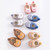 Kaesi 1 Pair Crib Shoes Ultra-thick Cartoon Pattern Blend Fabric Newborn Thickened Crib Shoes Socks For Home