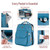 Nordmiex Diaper Bag Backpack With Changing Station, Blue