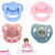 Bulestore 4pc New Dummy Pacifier For Reborn Baby Dolls With Internal Magnetic Accessories