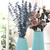 Eastjing 10pcs Artificial Eucalyptus Leaves Stem Christmas Tree Picks Real Touch Leaf Flowers Dried Flowers Plants Vase Filler Diy Wedding Bouquet Centerpiece Home Decorations (blue-green)