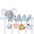 Patgoal Baby Toys Toy Baby Stroller Comfort Stuffed Animal Rattle Crib Rattles Toys Gifts Mobile Infant Stroller Toys For Baby Hanging Bed Bell