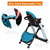 Heao Reclining High Chair For Babies & Toddlers, Lightweight Portable Compact High Chairs, Removable Tray&4 Wheels- Blue