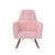 Little Seeds Raven Upholstered Rocker, Nursery Furniture, Pink Velvet