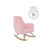 Little Seeds Raven Upholstered Rocker, Nursery Furniture, Pink Velvet