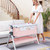 Infans 3-in-1 Portable Baby Bassinet, Bedside Crib Sleeper W/ Carrying Bag, Removable Mattress, Adjustable Height/angle, Foldable Infant Travel Crib For Newborn Babies And Toddlers,pink