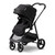 Mompush Wiz 2-in-1 Baby Stroller With Bassinet Mode, Reversible Seat And Large Canopy, Black, Unisex