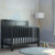 Baby Relax Miles 5-in-1 Convertible Crib, Nursery Furniture, Black