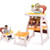 Xgeek 3 In 1 Baby High Chair Convertible Toddler Table Chair Set, Play Seat Booster With Feeding Tray, Adjustable Seat Back, Yellow