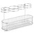 Mdesign Metal Wire Cabinet / Wall Mount Hair Care & Styling Tool Organizer - Bathroom Storage Basket For Hair Dryer, Flat Iron, Curling Wand, Hair Straightener, Brushes - Holds Hot Tools - Chrome