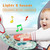 Baby Car Seat Toy With Mirror, Car Toy Steering Wheel, With Music Light And Driving Sound