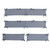 Seroniy Pack Of 4 Baby Bed Bumper Newborn Crib Anti-collision Protector Washable Soft Nursery Bedroom Protection Pad Fence Gray