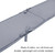 Seroniy Pack Of 4 Baby Bed Bumper Newborn Crib Anti-collision Protector Washable Soft Nursery Bedroom Protection Pad Fence Gray